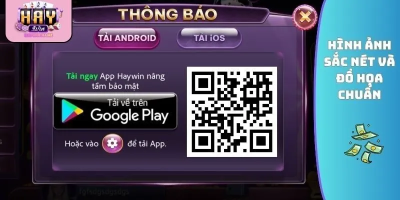 Minh họa giao diện app Haywin trực quan, dễ thao tác